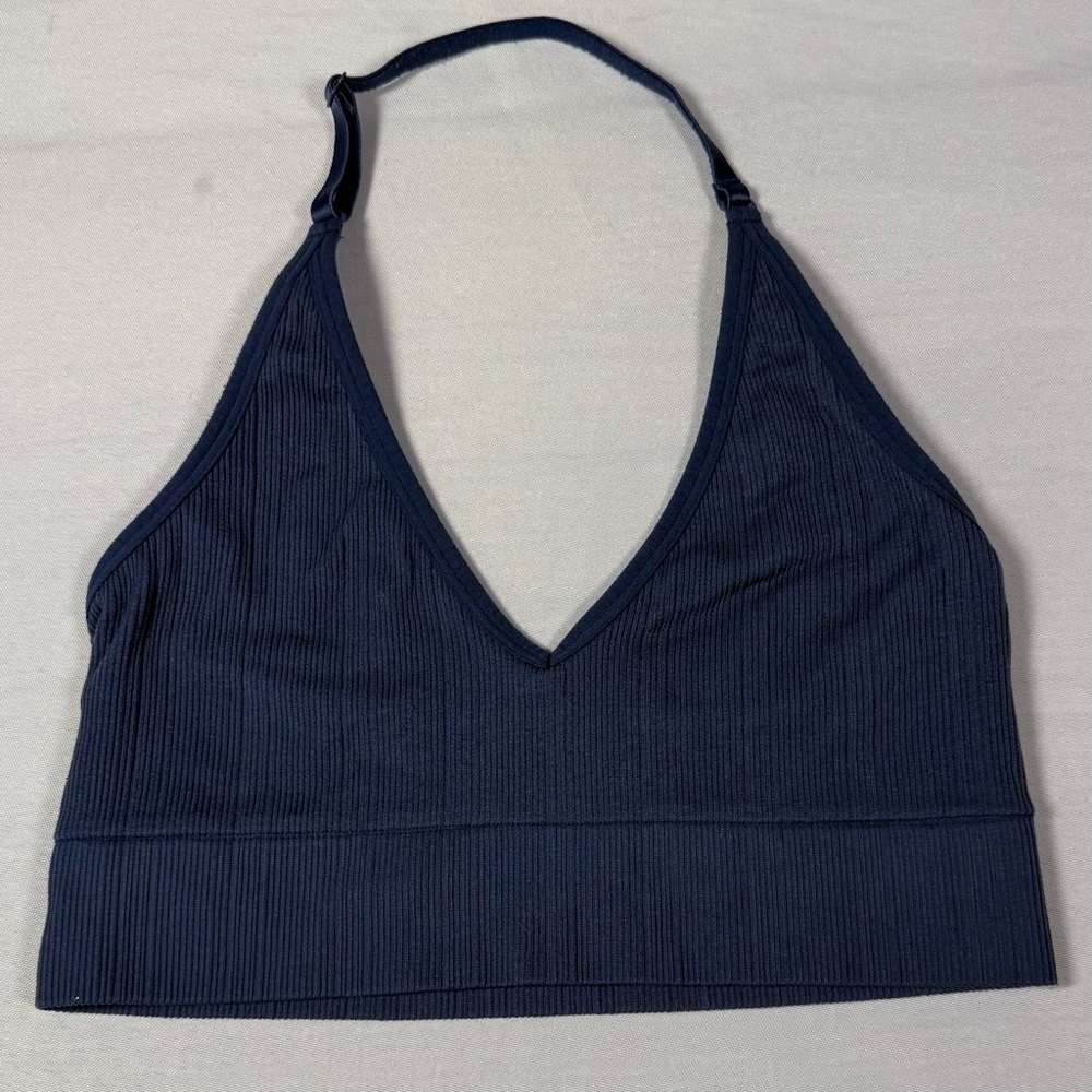 Victoria's Secret Pink Deep Blue Halter Bralette